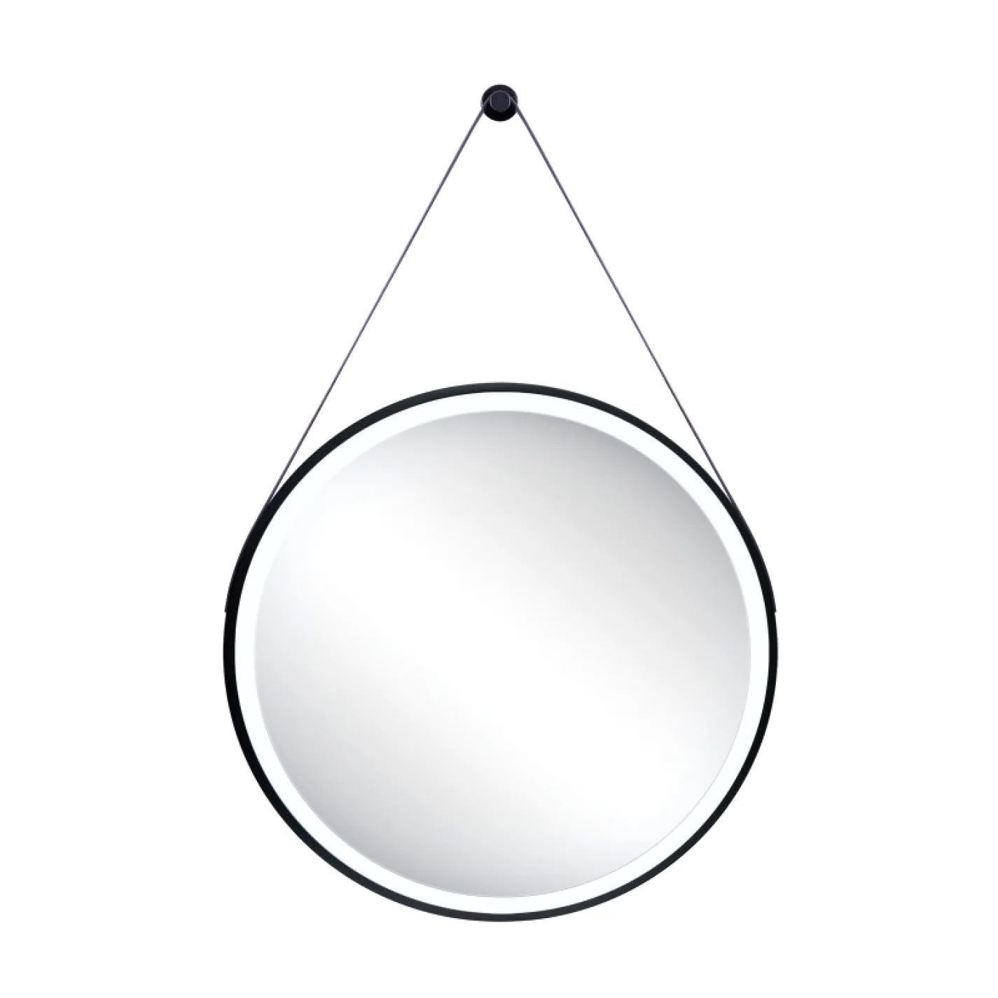 Дзеркало Qtap Robin R600, з LED-підсвічуванням, чорний (QT13786502B) - Фото 1