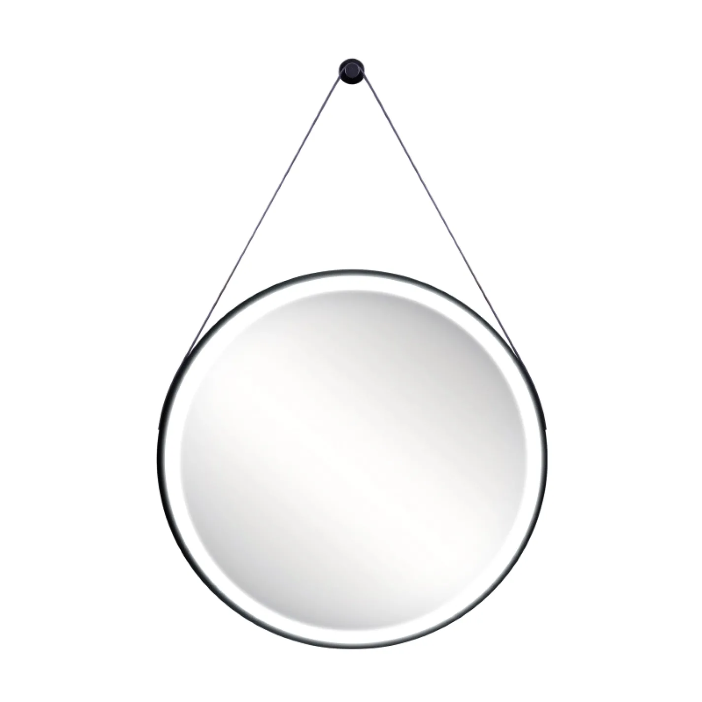 Зеркало Qtap Robin R600, с LED-подсветкой, черный (QT13786502B) - Фото 2
