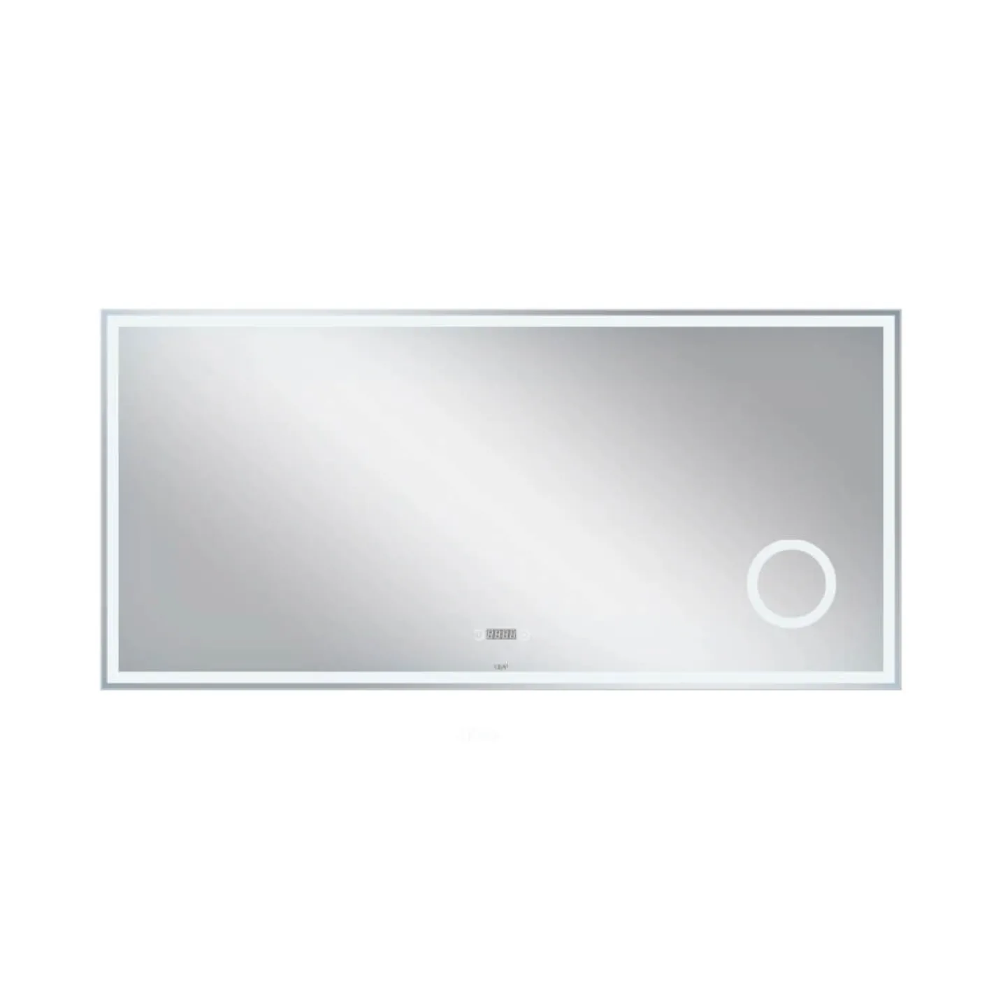 Дзеркало Qtap Stork 1400х700 з LED-підсвічуванням та цифровим годинником (QT1578142270140W) - Фото 2