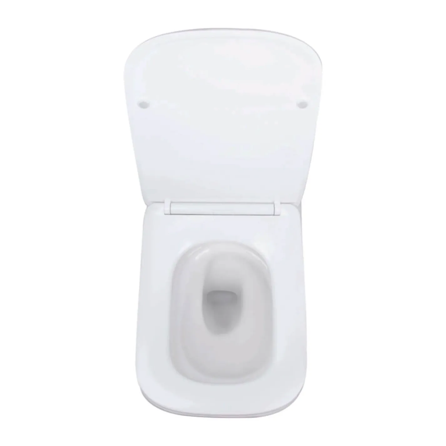 Инсталяция для унитаза 4 в 1 Qtap Nest + подвесной унитаз с сиденьем Qtap Tern с квадратной клавишей смыва (хром) - Фото 2