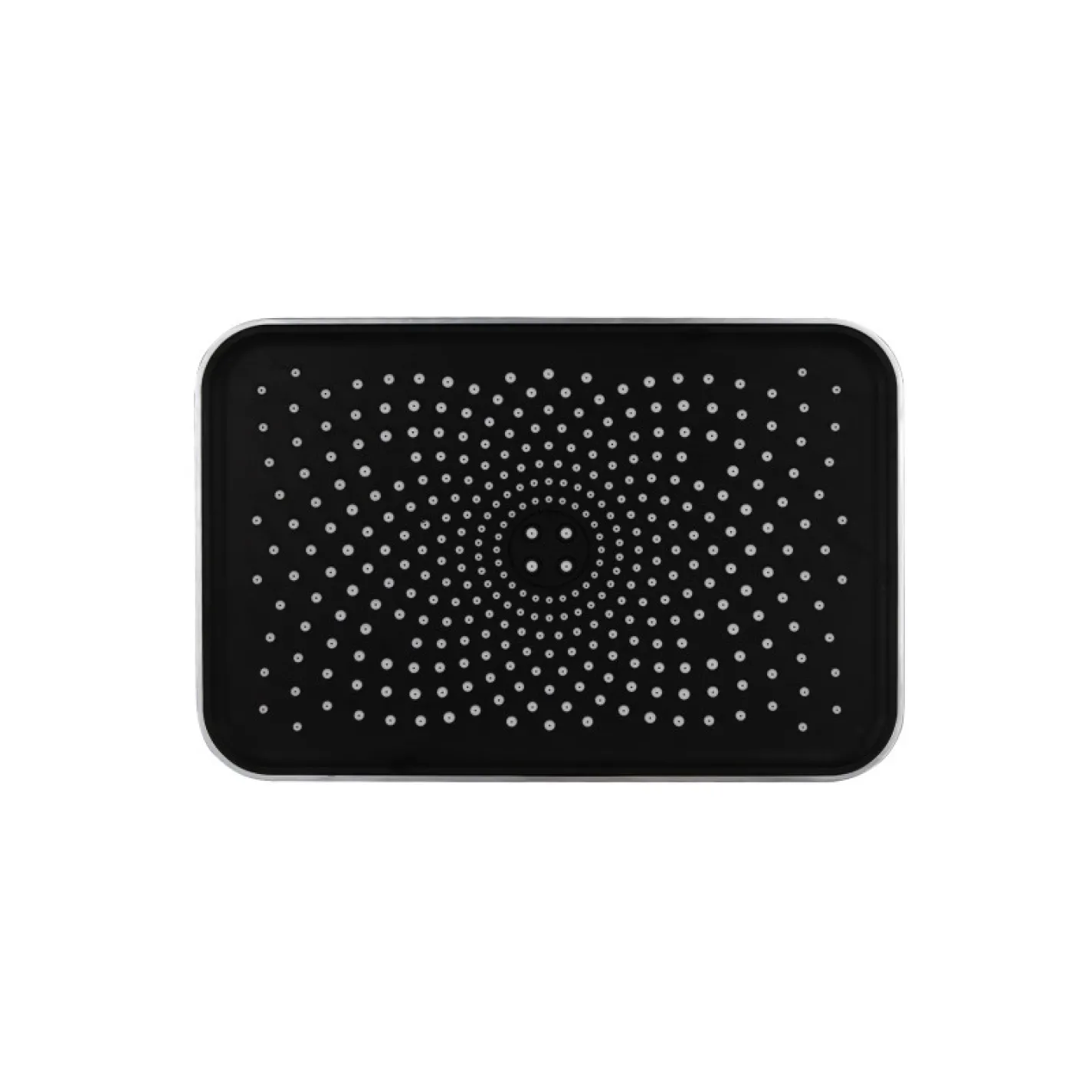 Лейка для верхнего душа Qtap Hlavova 260x180 мм хром/черная матовая (QTHLA107CRM45784) - Фото 1
