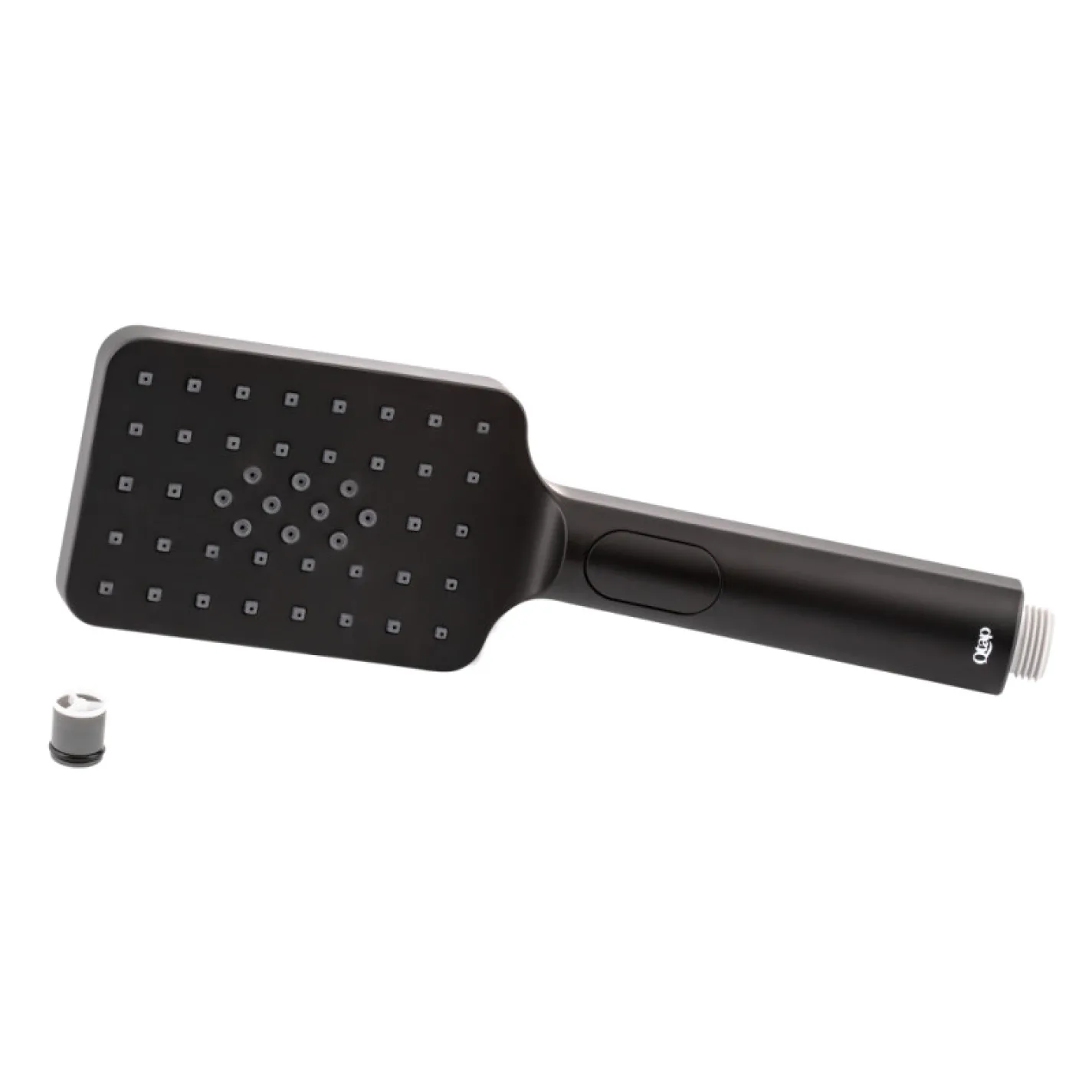 Лейка для ручного душа Qtap Rucni 120х80, черный матовый (QTRUCA121N3KBB) - Фото 2
