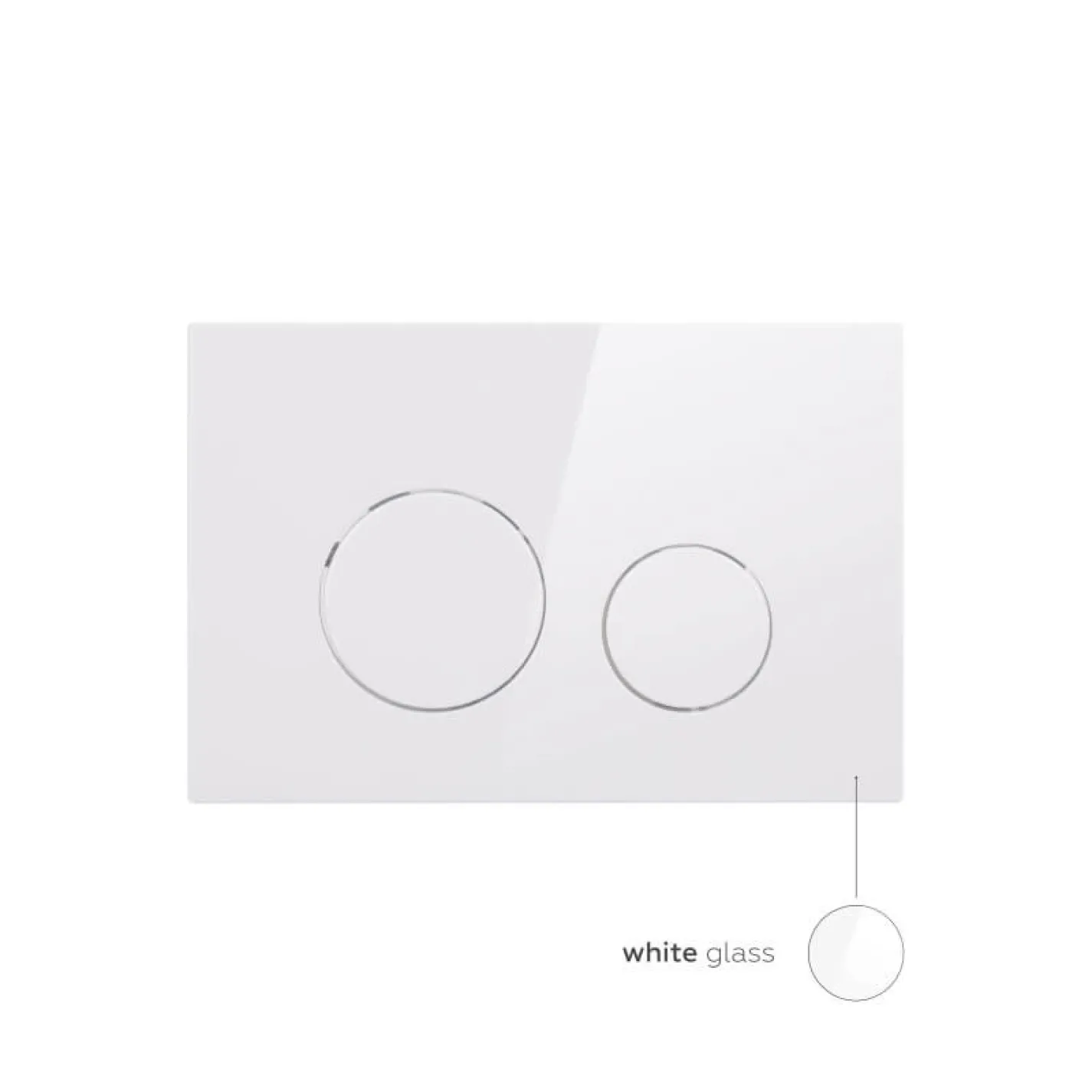Панель смыва для унитаза Qtap Nest QT0111M11110W - Фото 1
