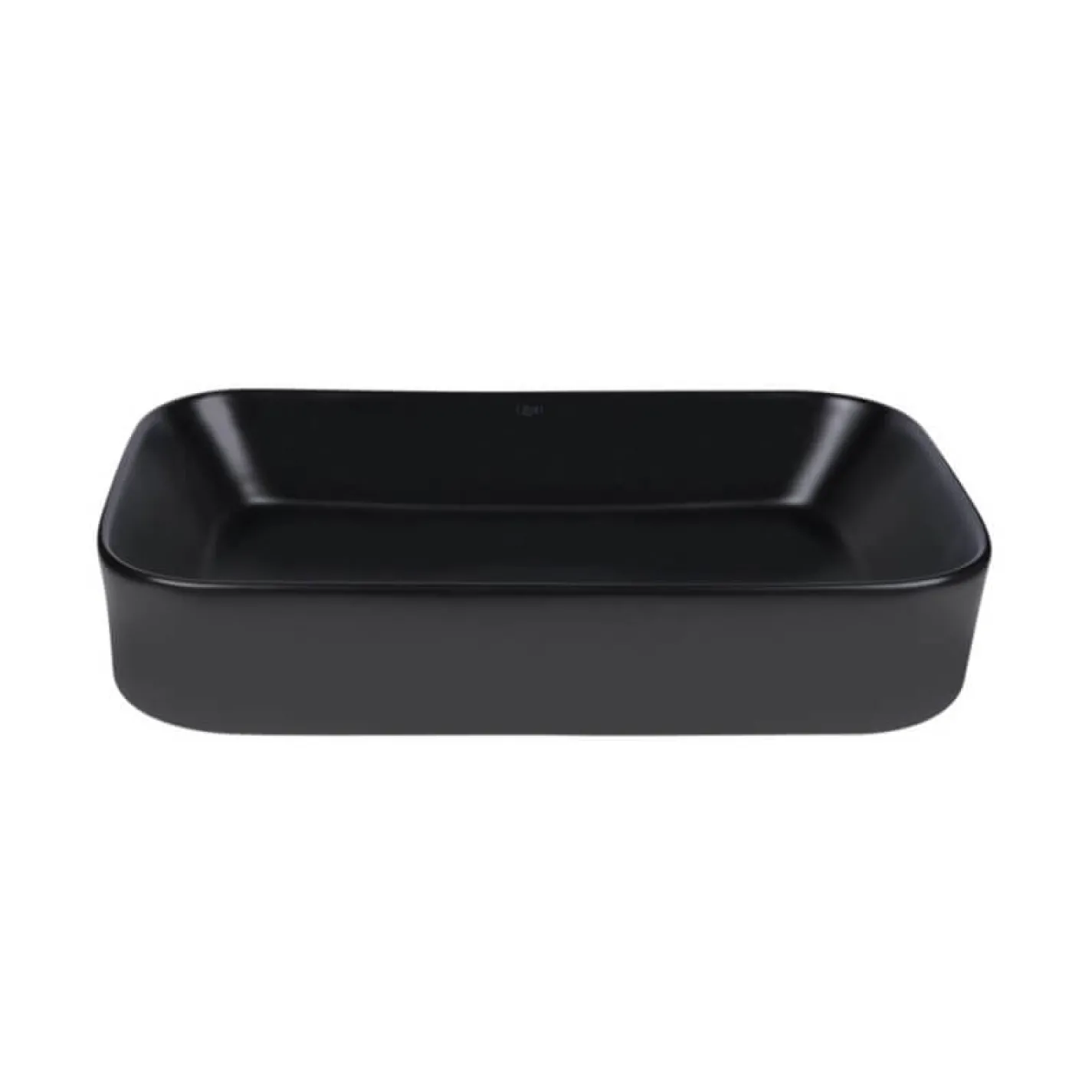 Раковина накладна прамокутна Qtap Scorpio 550х390х120 мм Matt Black + Донний клапан PU03 - Фото 2
