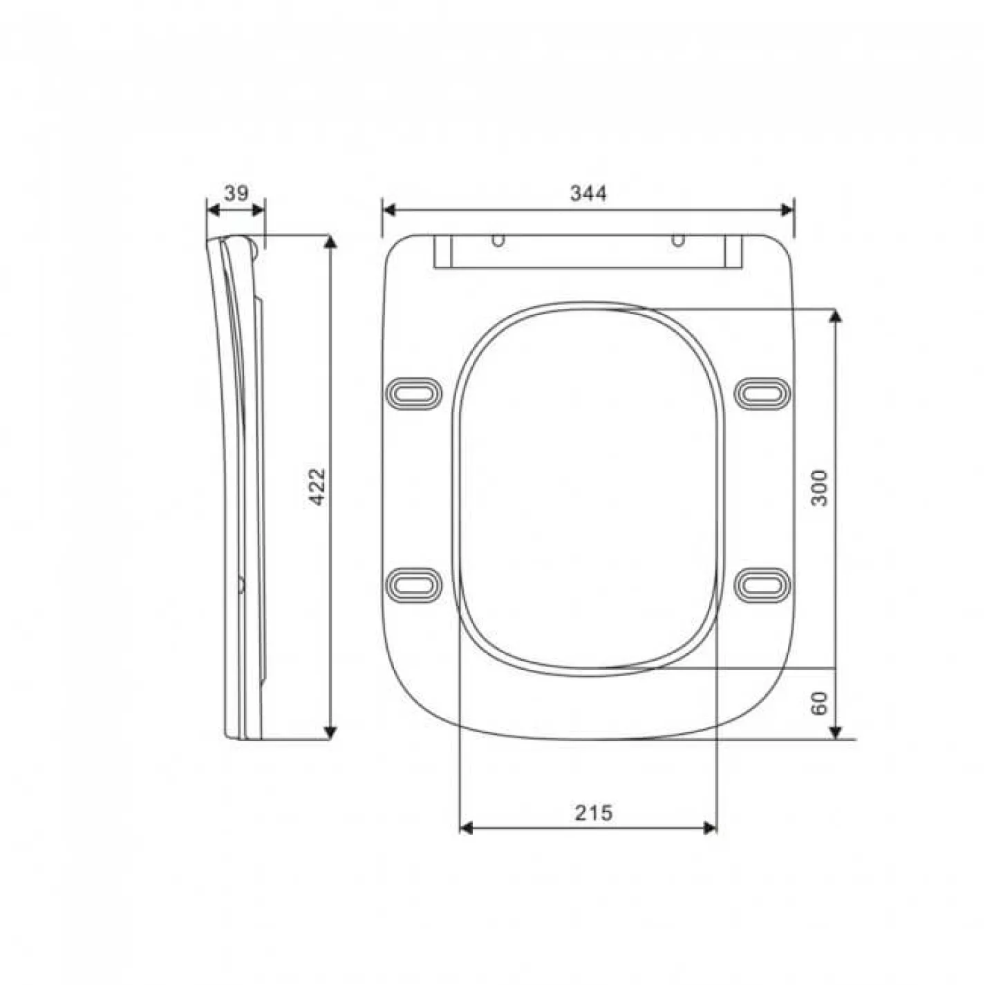 Сиденье с крышкой Qtap Crow Ultra с микролифтом Slim QT99SC6108W - Фото 1