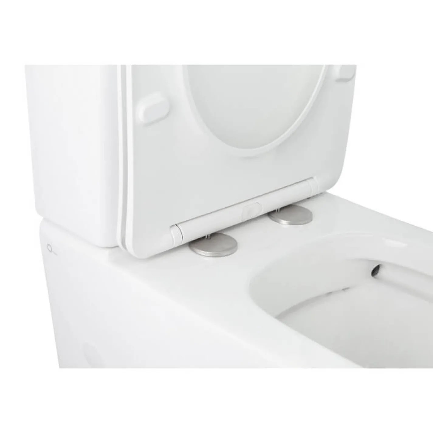 Унитаз-компакт Qtap Stork безободковый с сиденьем Soft-close QT15222179W - Фото 2