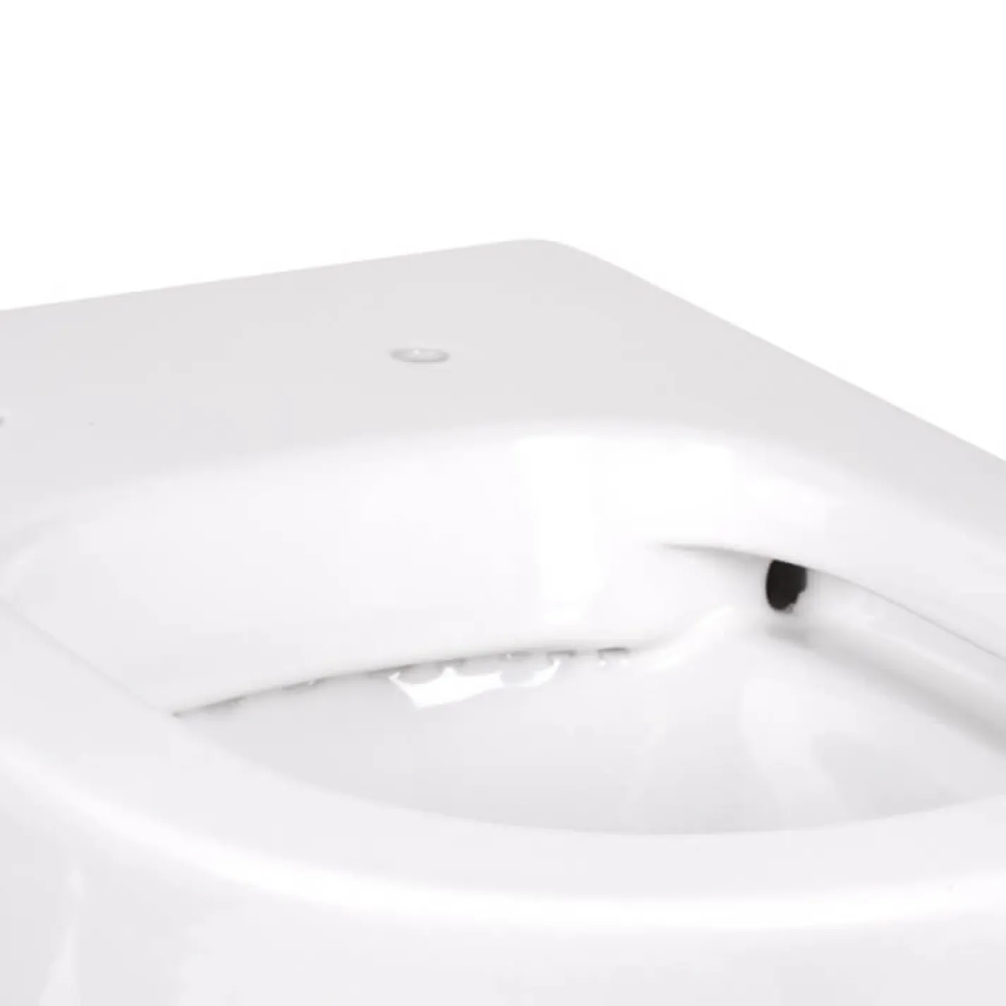 Унитаз напольный Qtap Swan безободковый с сиденьем Soft-close QT16223178W - Фото 2