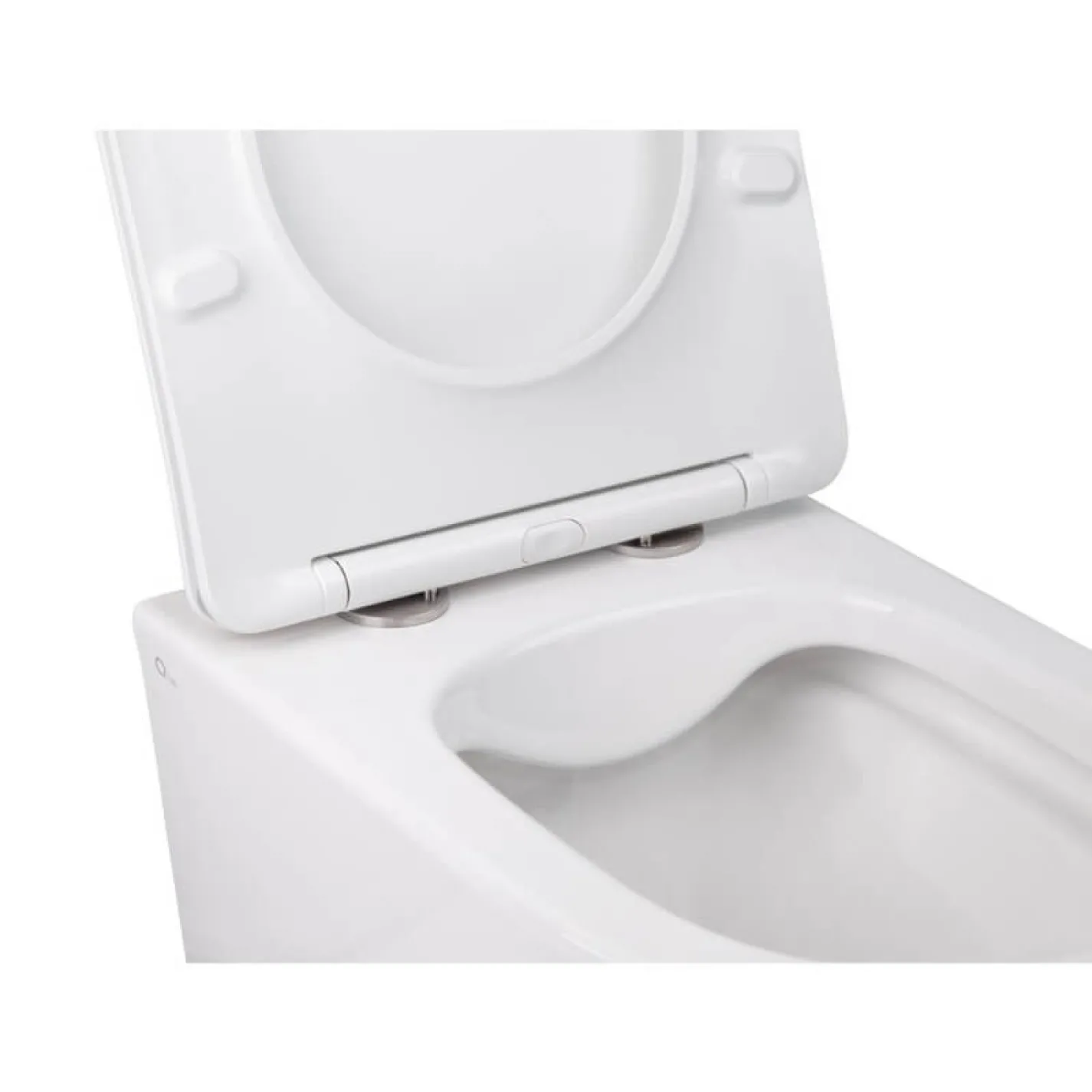 Унитаз подвесной Qtap Swan безободковый с сиденьем Soft-close QT16335178W - Фото 1