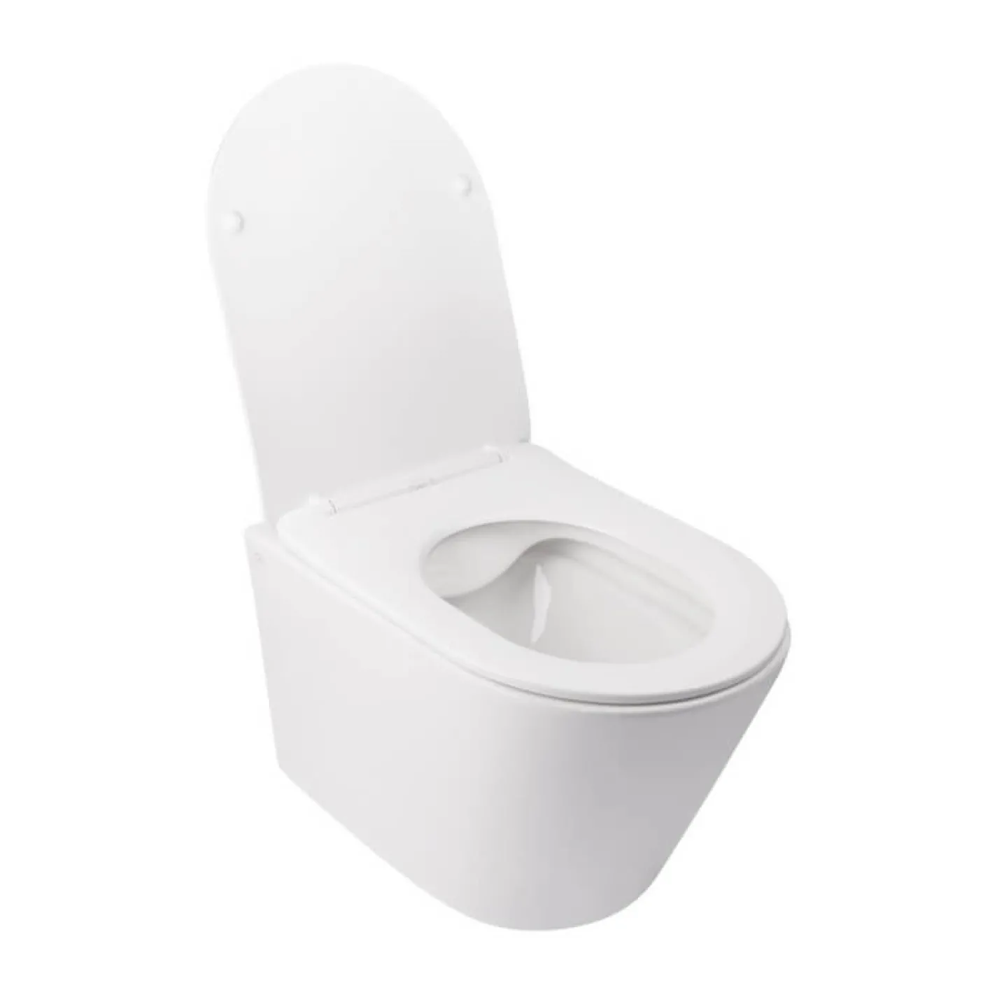 Унитаз подвесной Qtap Swan безободковый с сиденьем Soft-close QT16335178W - Фото 2