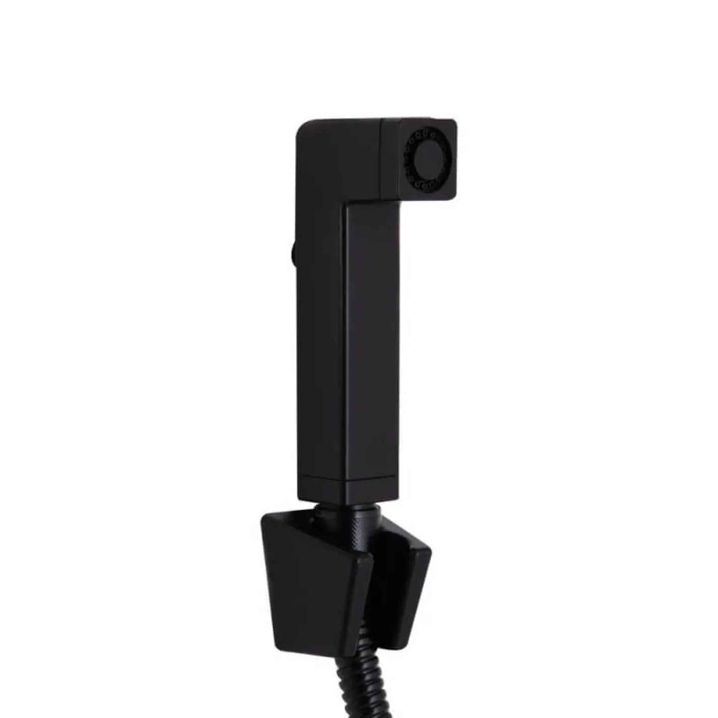 Смеситель для раковины Qtap Gemini с гигиеническим душем Black Matt (QTGEM272BLM45690) - Фото 1