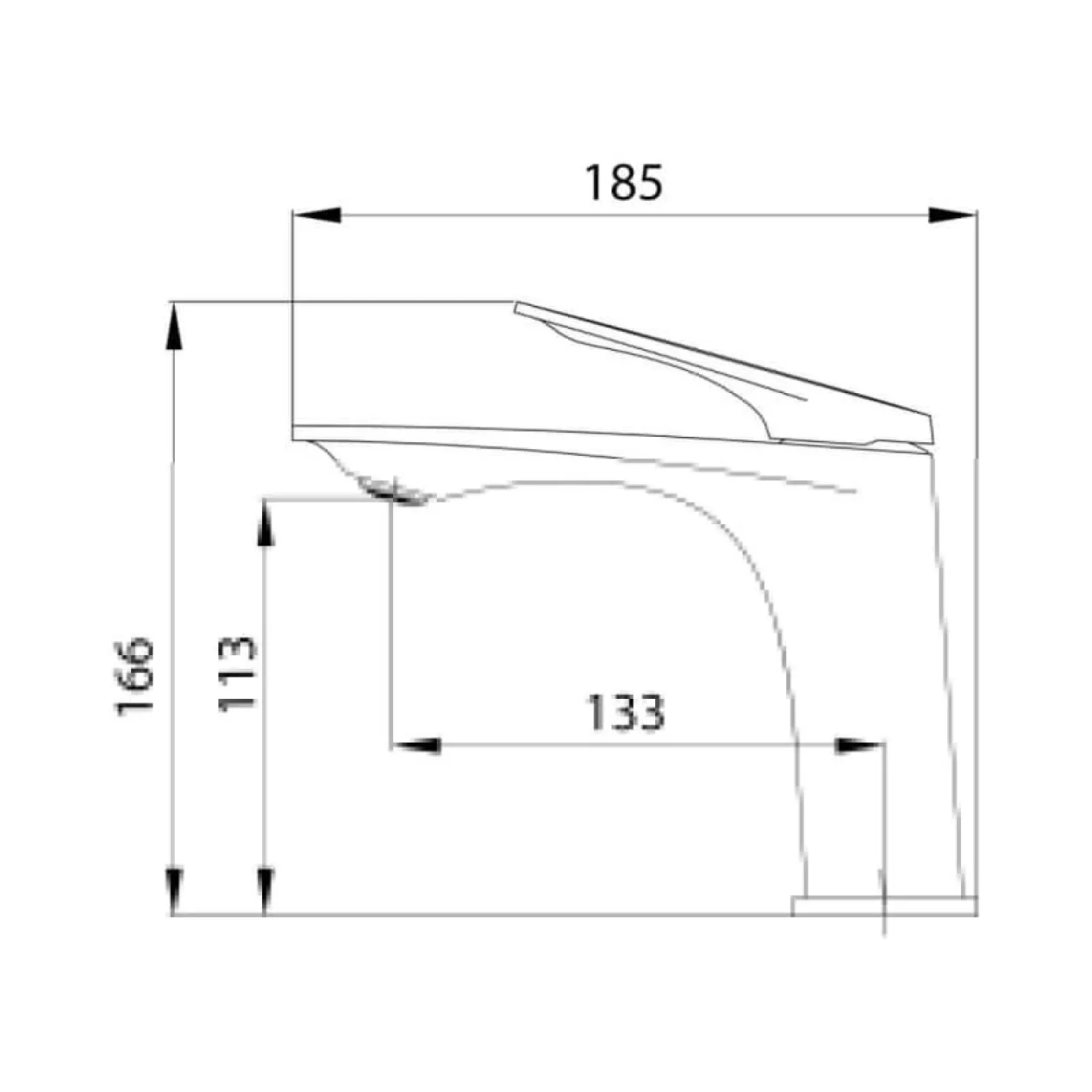 Змішувач для раковини Qtap Vlasta New Chrome (QTVLA270CRM45640) - Фото 3