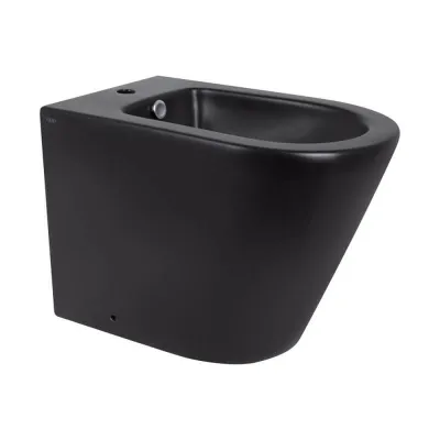Биде напольное Qtap Scorpio Matt black (QT14441003CMB)