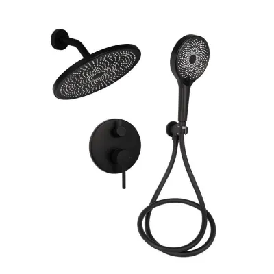 Душевая система Qtap Scorpio скрытого монтажа на два потребителя QTSCO113BLM45897 Black