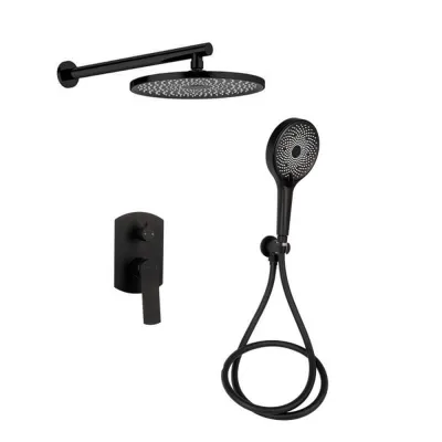 Душевая система Qtap Slavonice скрытого монтажа на два потребителя QTSLA113BLM45900 Black