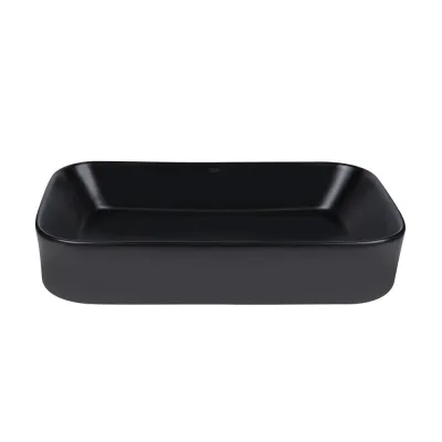 Раковина-чаша накладна Qtap Scorpio 550х390х120 чорний матовий (QT14112243MBN)