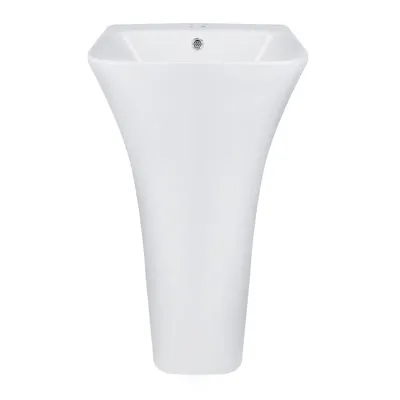 Раковина для пола моноблок Qtap Crow 450x435x835 белый (QT0511G315WN)