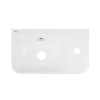 Раковина подвесная Qtap Tern 450х250х158 крыло справа белый (QT1711H02LW)