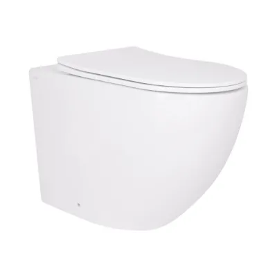 Унитаз подвесной Qtap Robin Ultra Quiet безободковый с сиденьем Soft-close (QT13332381AW)