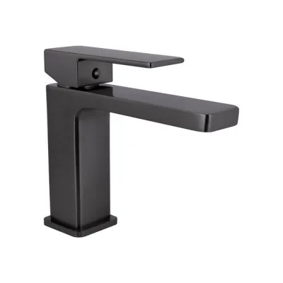 Змішувач для раковини Qtap Gemini Gunmetal Black (QTGEM270GMB45676)