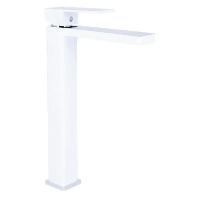Змішувач для раковини Qtap Gemini високий Chrome/White (QTGEM269CRW45679)