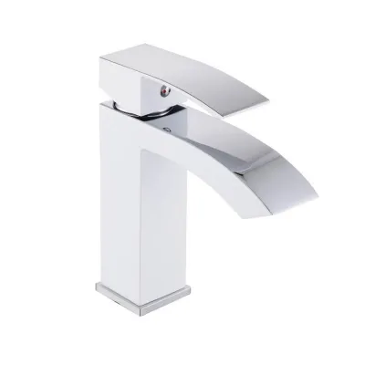 Змішувач для раковини Qtap Swan Cascada Chrome/White (QTSWA270CRW45568)