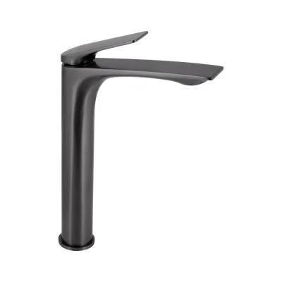 Змішувач для раковини Qtap Vlasta New високий Gunmetal Black (QTVLA269GMB45653)