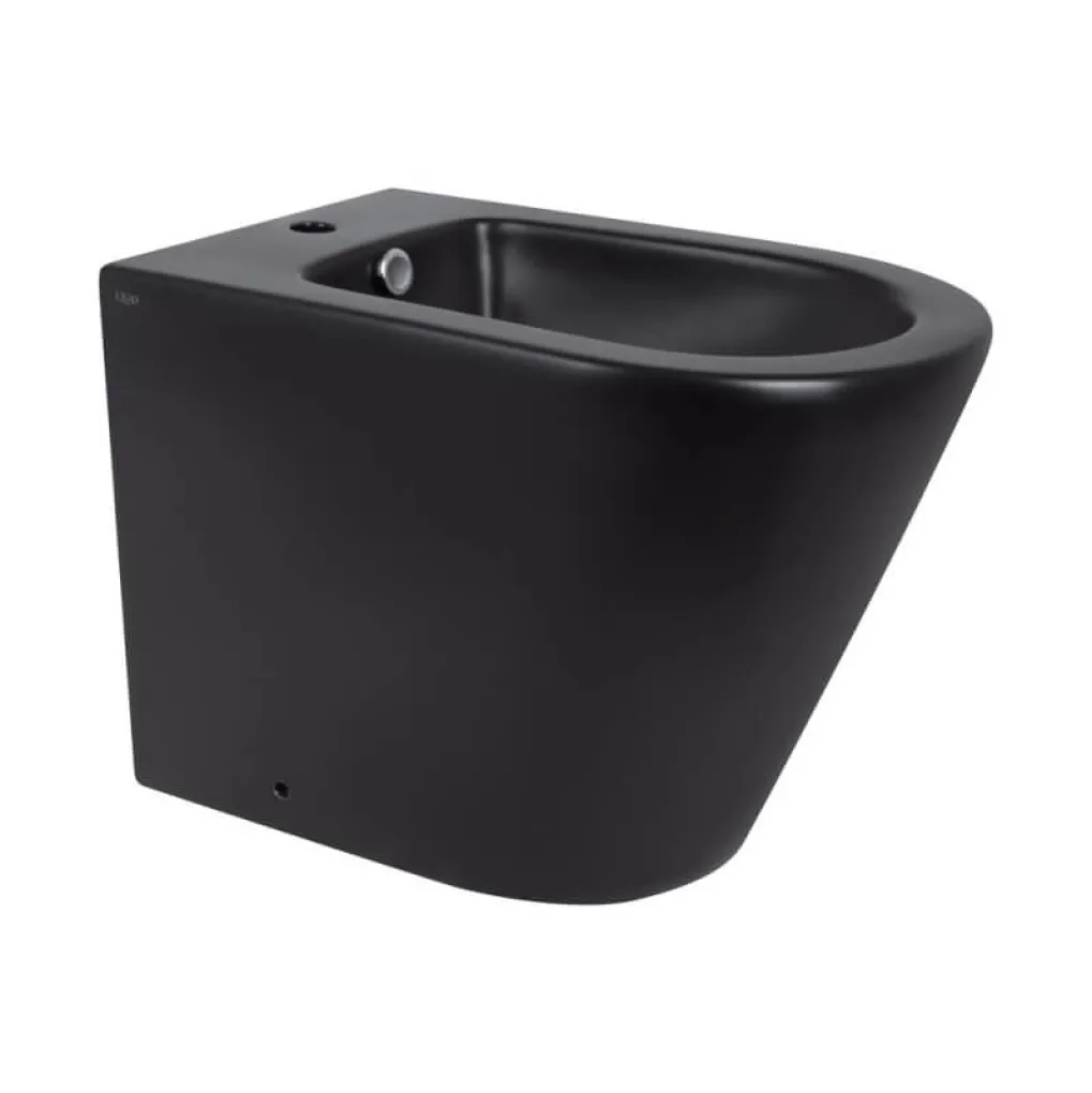 Биде напольное Qtap Scorpio Matt black (QT14441003CMB)- Фото 1
