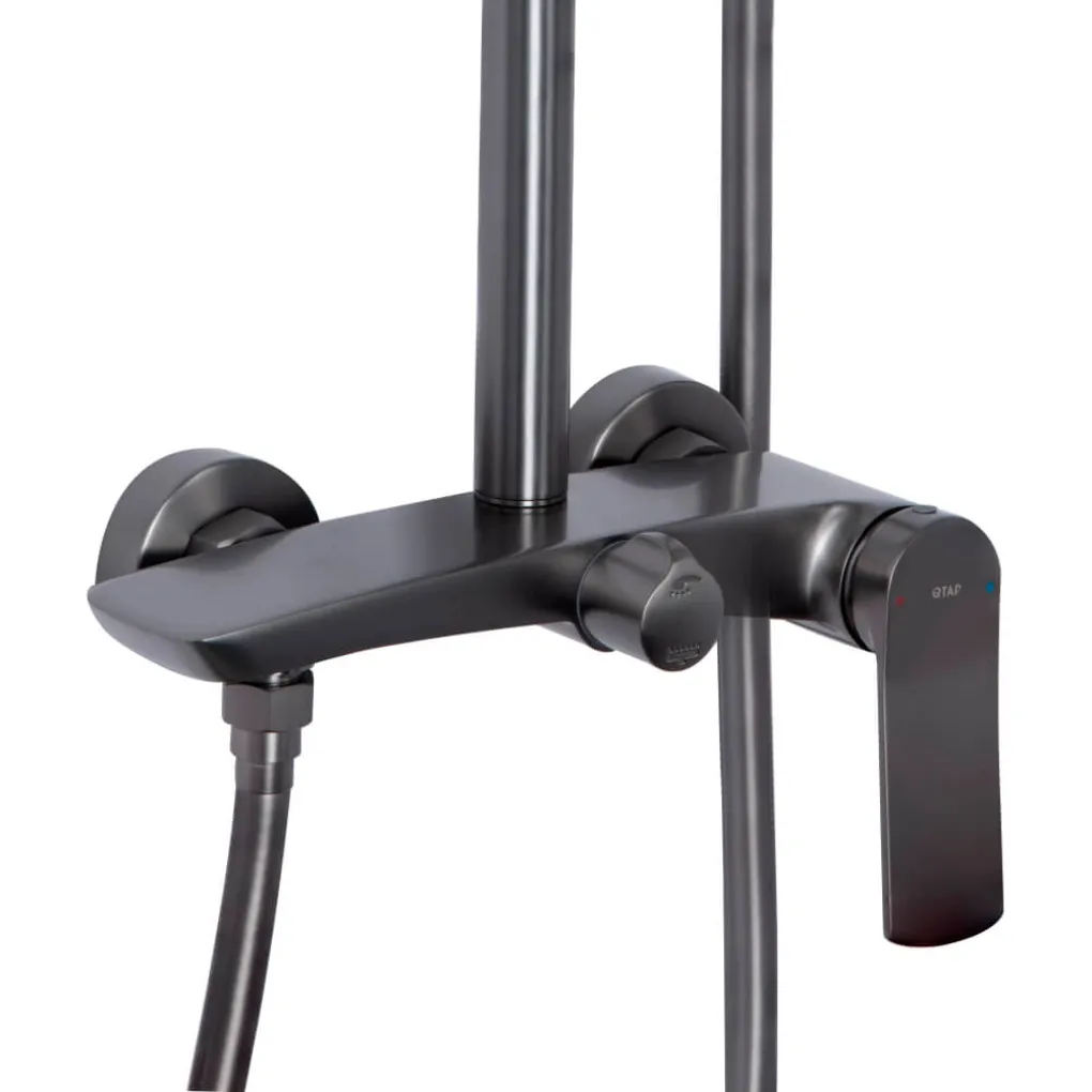 Душова система Qtap Slavonice, Gunmetal Black PVD (QTSLA110GMB45913)- Фото 3