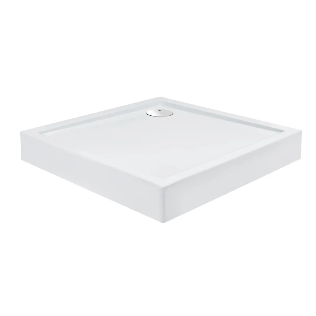 Душовий піддон Qtap Tern 308812C 800x800x120 з сифоном білий (TERN308812C)- Фото 1