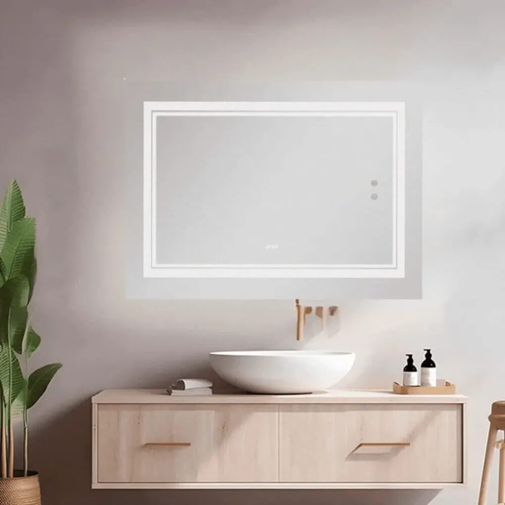 Дзеркало Qtap Cardinal 1000х700, з LED-підсвічуванням та антизапотіванням (QT0478C10070)- Фото 4