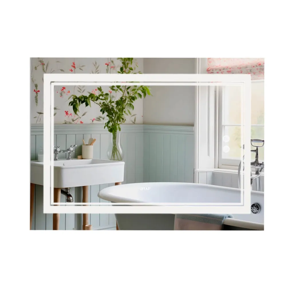Дзеркало Qtap Cardinal 1000х700, з LED-підсвічуванням та антизапотіванням (QT0478C10070)- Фото 1