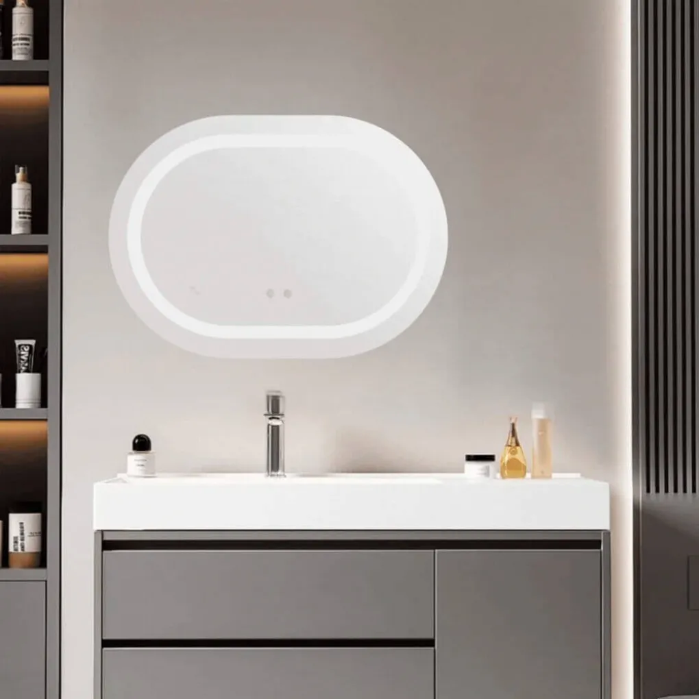 Дзеркало Qtap Gemini 650х900, з LED-підсвічуванням та антизапотіванням (QT2578R6590)- Фото 4