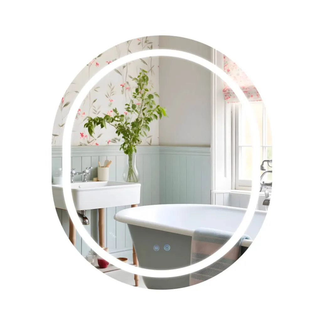 Дзеркало Qtap Gemini 800х700 з LED-підсвічуванням та антизапотіванням (QT2578R8070)- Фото 1