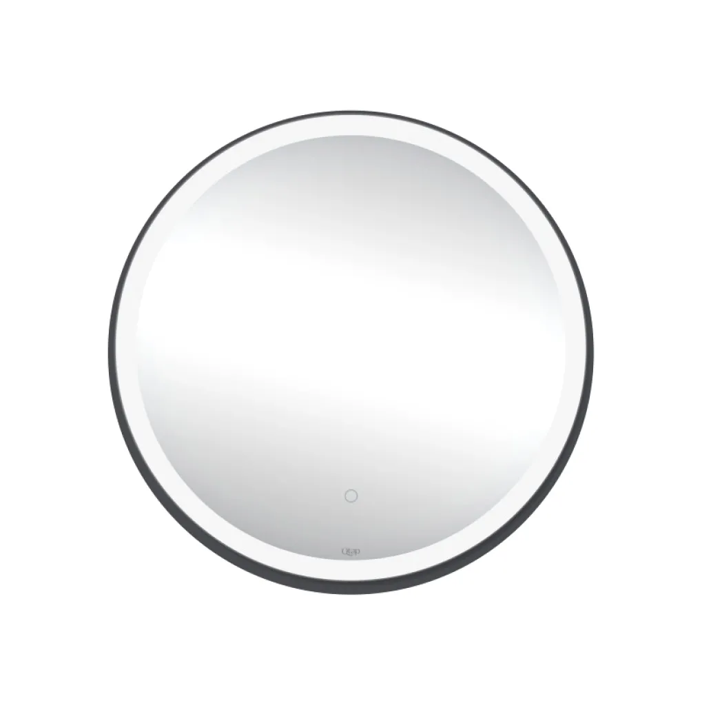 Зеркало Qtap Robin R600, с LED подсветкой и антизапотеванием, черный (QT13786501B)- Фото 2