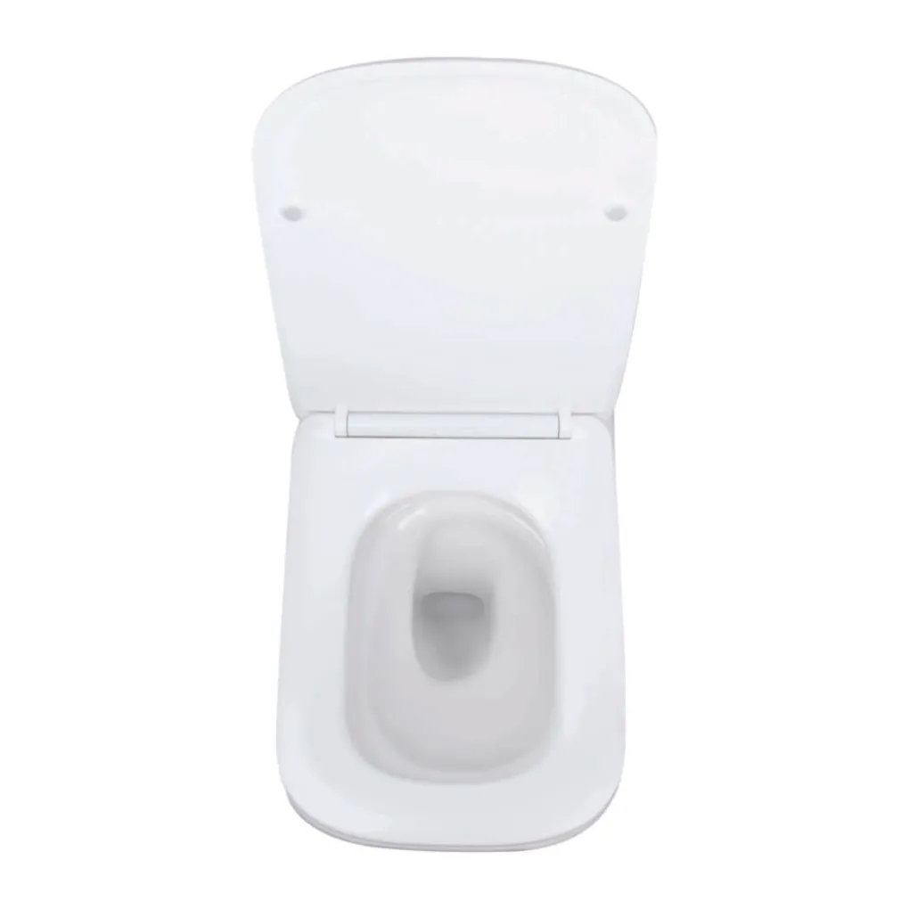 Инсталяция для унитаза 4 в 1 Qtap Nest + подвесной унитаз с сиденьем Qtap Tern с квадратной клавишей смыва (хром)- Фото 3