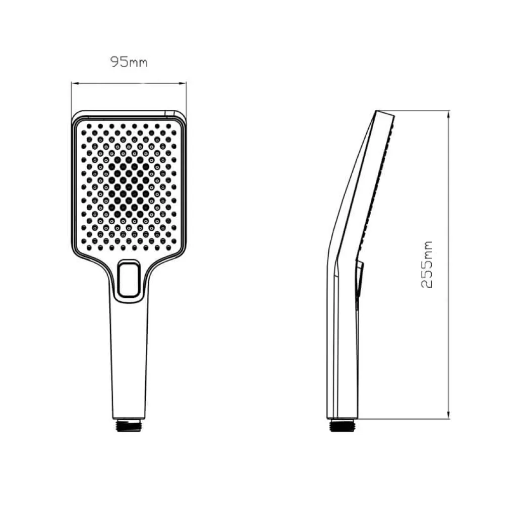 Лейка для ручного душа Qtap Rucni 140x95 Chrome- Фото 4