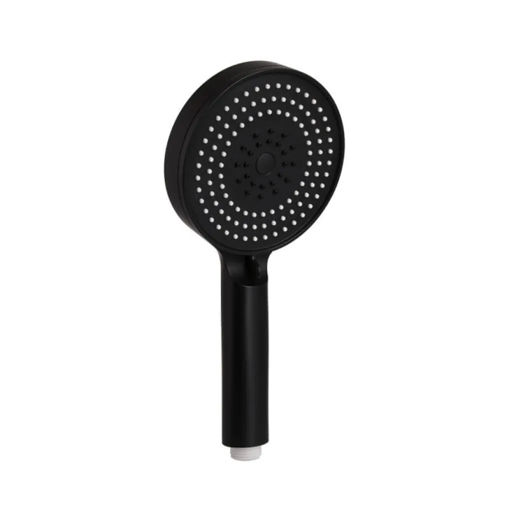 Лійка для ручного душу Qtap Rucni D 130 Black Matt- Фото 1