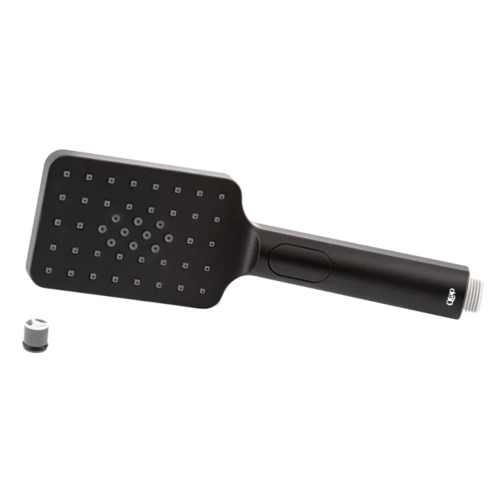 Лейка для ручного душа Qtap Rucni 120х80, черный матовый (QTRUCA121N3KBB)- Фото 3