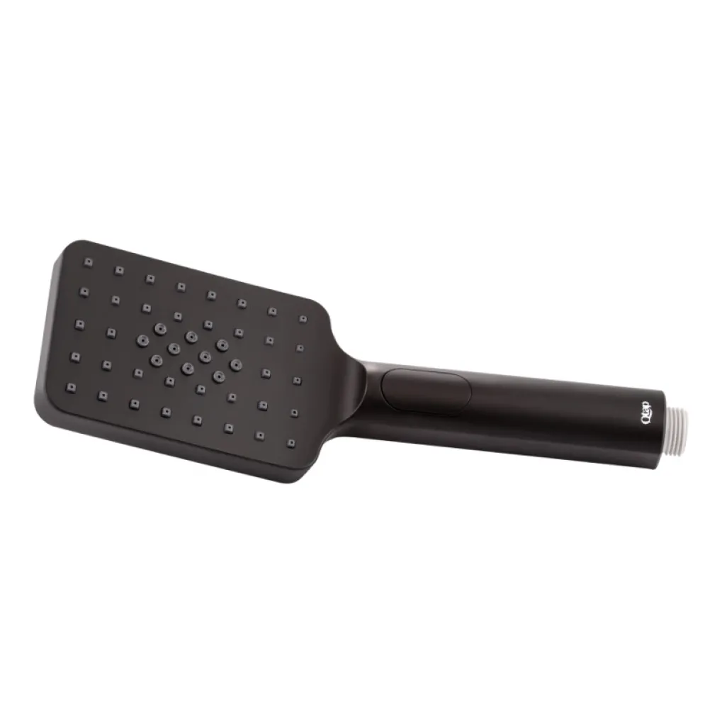 Лейка для ручного душа Qtap Rucni 120х80, черный матовый (QTRUCA121N3KBB)- Фото 1