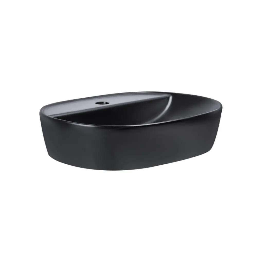 Раковина-чаша накладная Qtap Scorpio 500х385х120 черный матовый (QT146533MB)- Фото 2