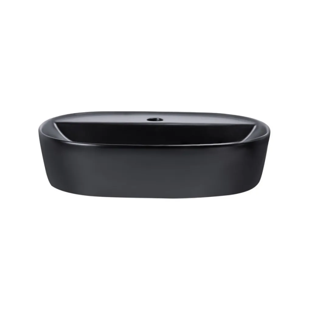 Раковина-чаша накладная Qtap Scorpio 500х385х120 черный матовый (QT146533MB)- Фото 3