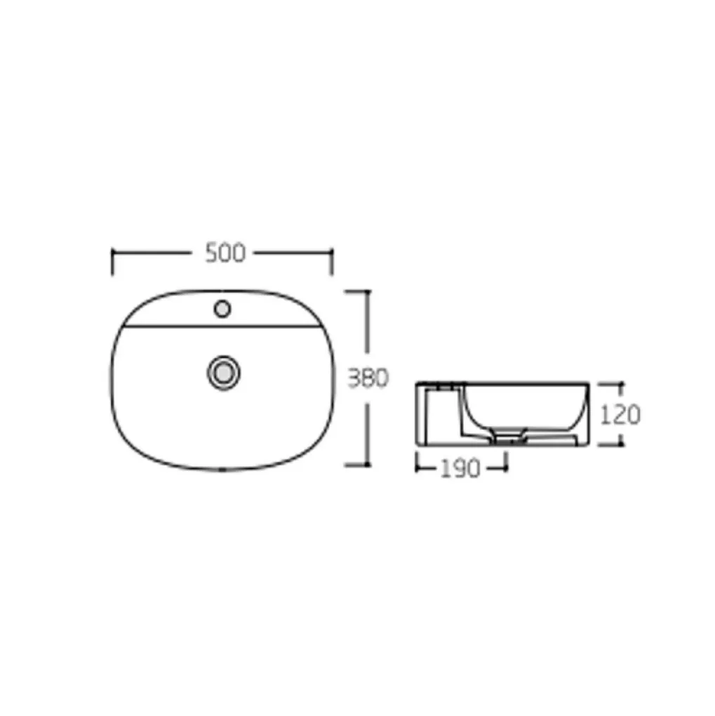 Раковина-чаша накладная Qtap Scorpio 500х385х120 черный матовый (QT146533MB)- Фото 4