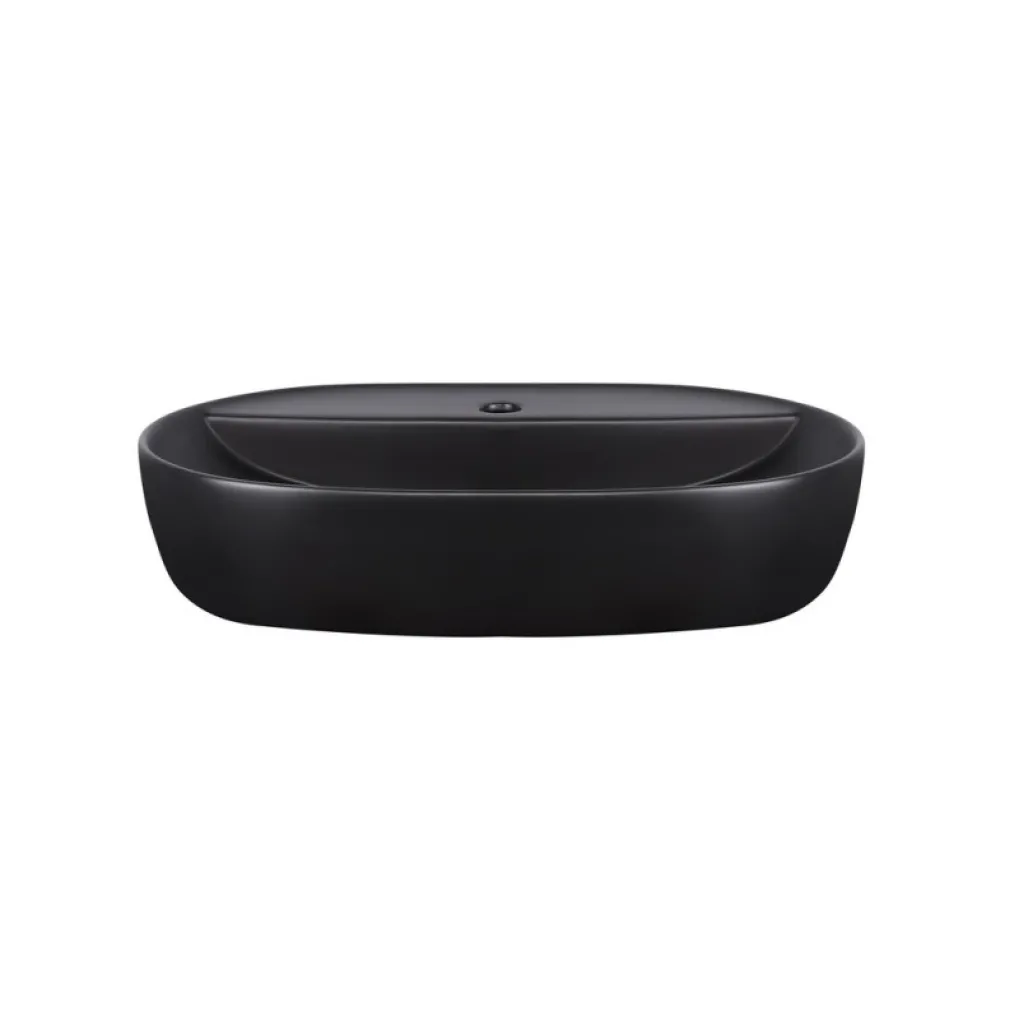 Раковина-чаша накладная Qtap Scorpio 610x400x120 черный матовый (QT142203MBMBN)- Фото 3