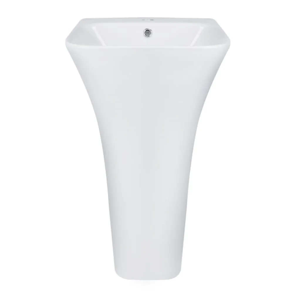 Раковина для підлоги моноблок Qtap Crow 450x435x835 білий (QT0511G315WN)- Фото 1