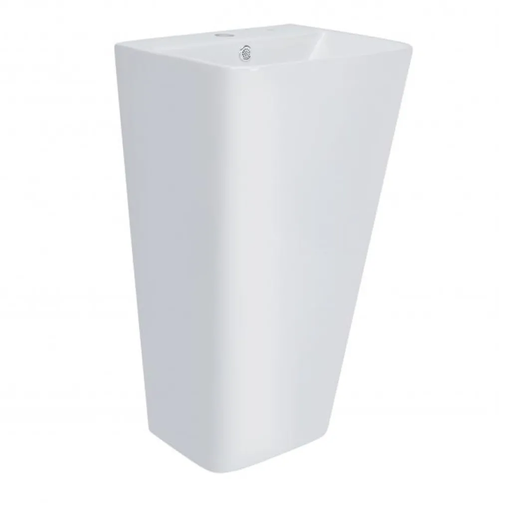 Раковина для підлоги моноблок Qtap Tern 440х380х830 білий (QT1711G302WN)- Фото 2