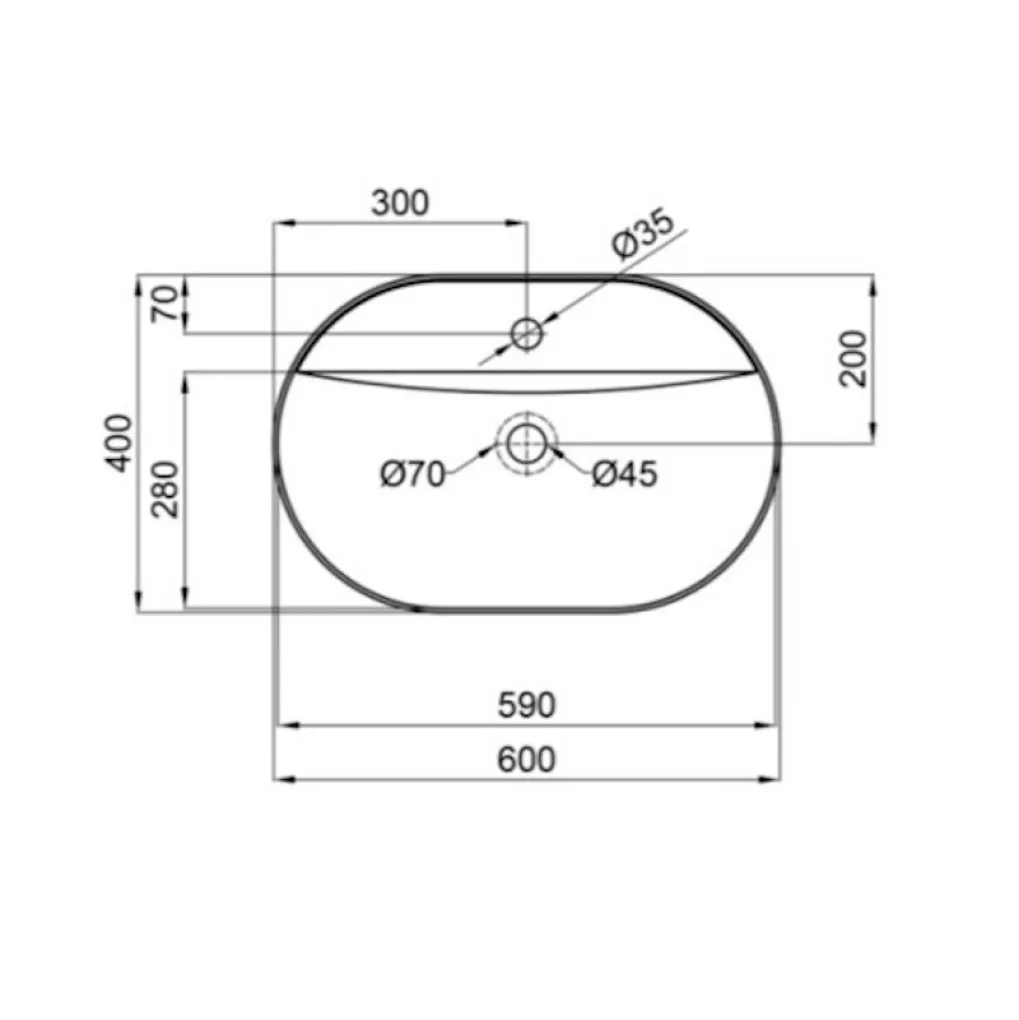 Раковина накладная Qtap Scorpio 600x400x130 белый (QT14118045W)- Фото 4
