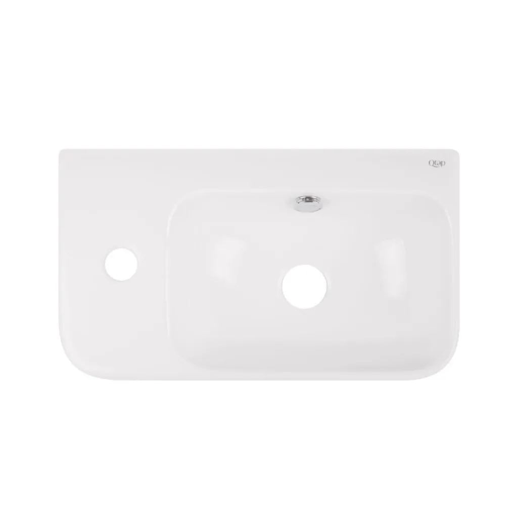 Раковина підвісна Qtap Tern 450х250х158 крило зліва білий (QT1711H02RW)- Фото 1