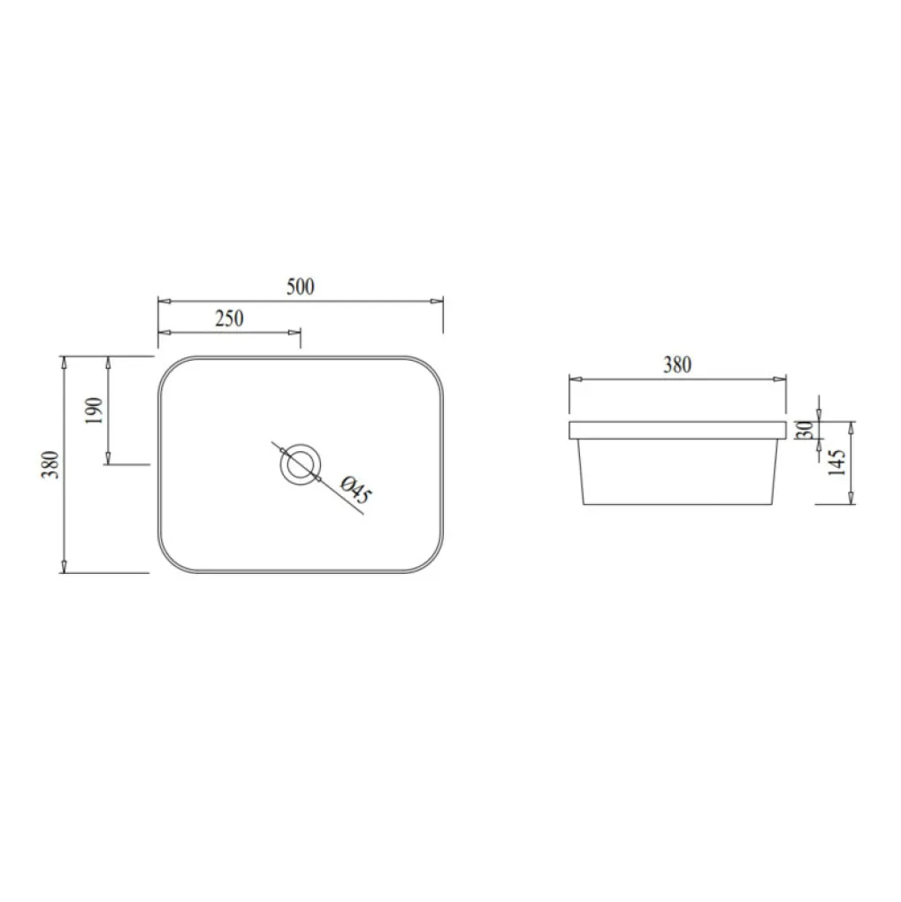 Раковина врезная Qtap Scorpio 500х380х145 белый  (QT1411K490WN)- Фото 4