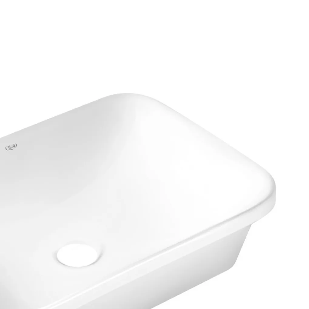 Раковина врезная Qtap Scorpio 610х380х150 белый (QT1411K491WN)- Фото 2