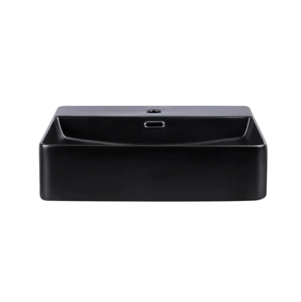 Умывальник Qtap Nando LT 500х420х130 Matt black QT12116146AMB- Фото 3